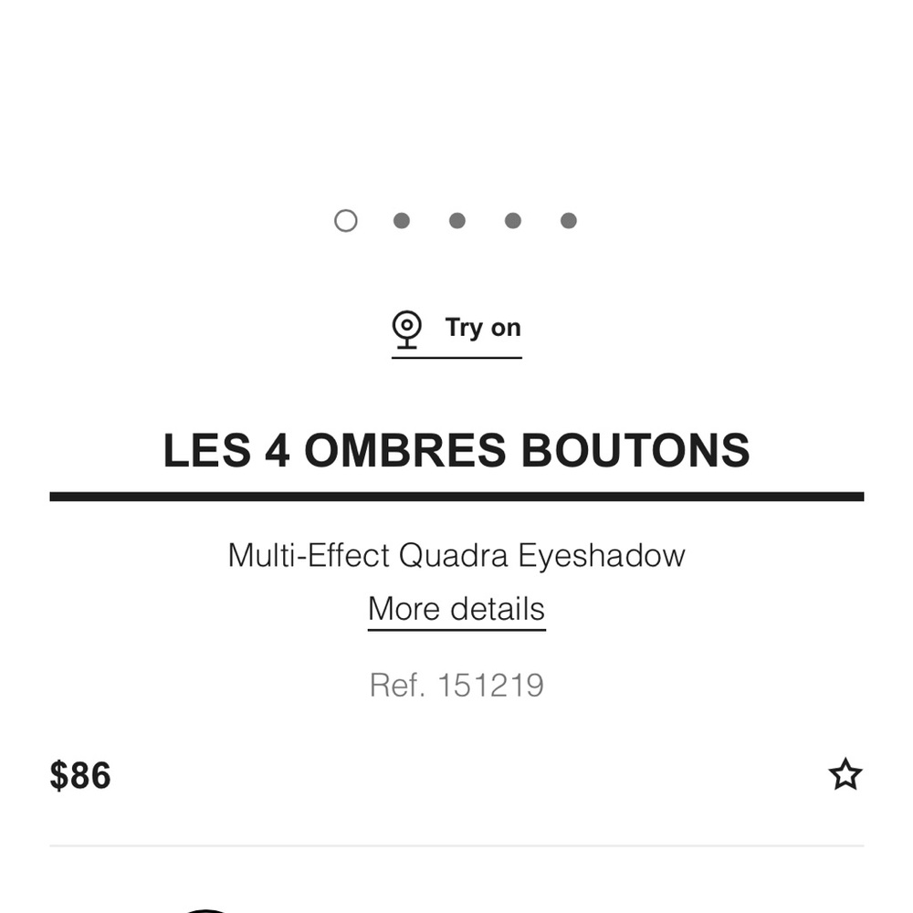 ****BRAND NEW***** CHANEL LES 4 OMBRES BOUTONS EYESHADOW - Picture 7 of 8